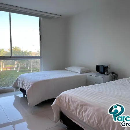 Karibana Beach Club, Cerca Al Mar Y Club De Golf Apartamento Cartagena